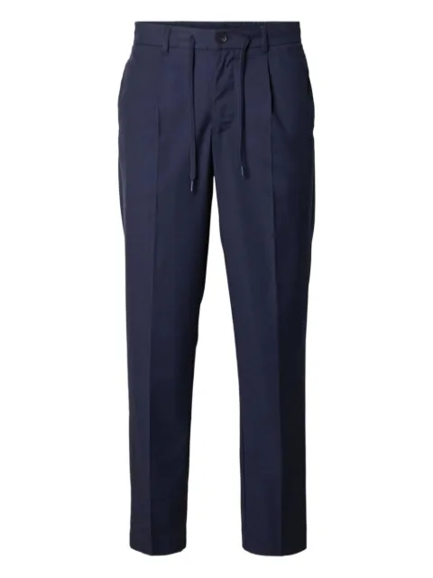 SELECTED pantalones rectos con cordones en la pretina