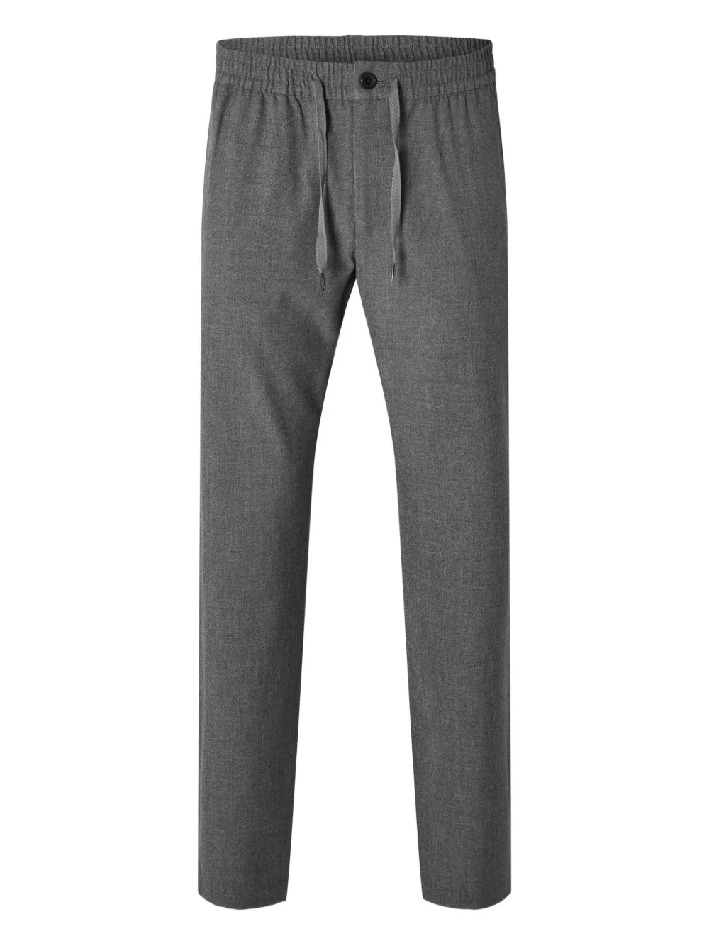 Selected Drawstring Trousers In Gray
