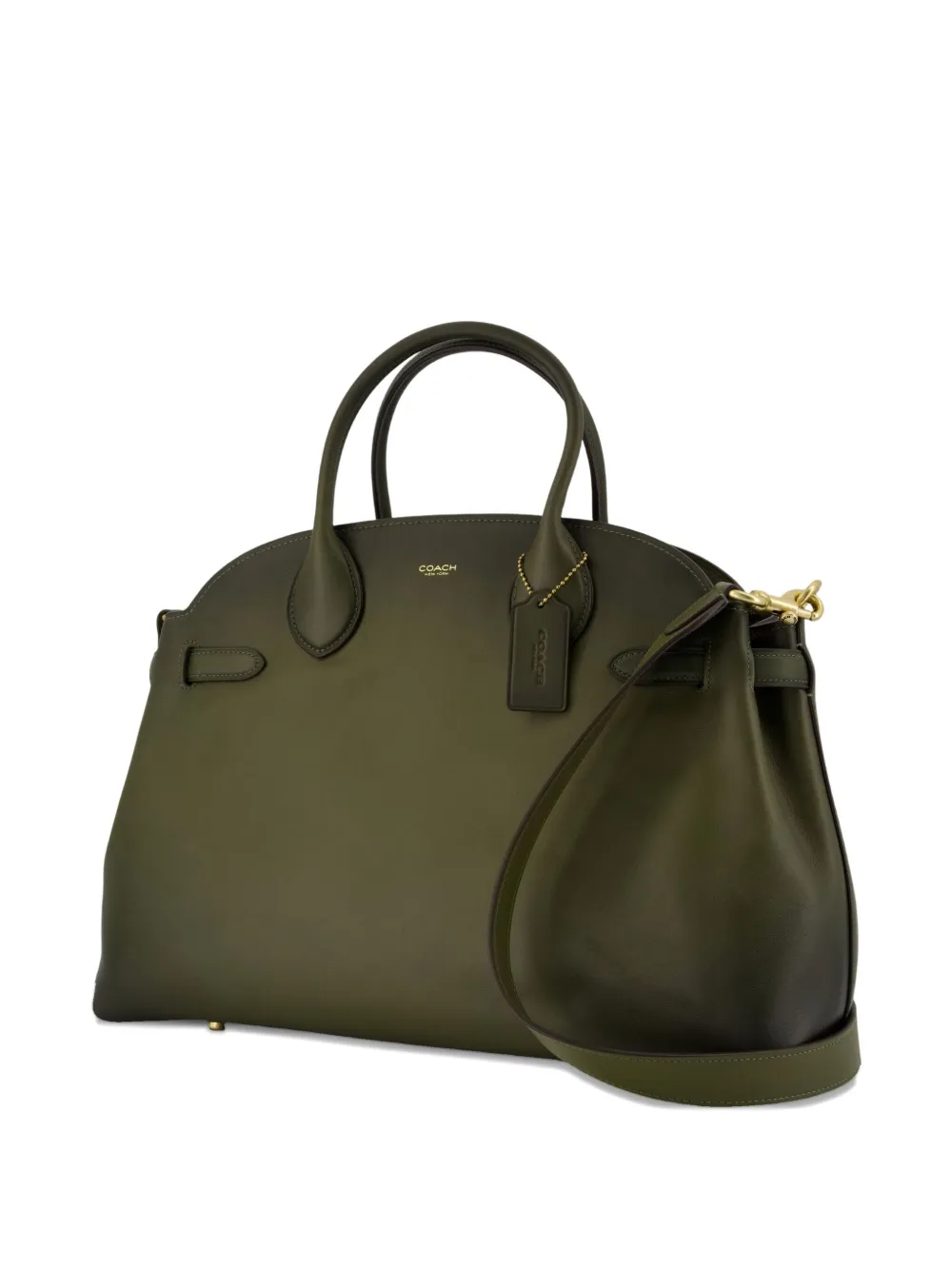 Coach Soft Empire 40 Tote Bag In Green