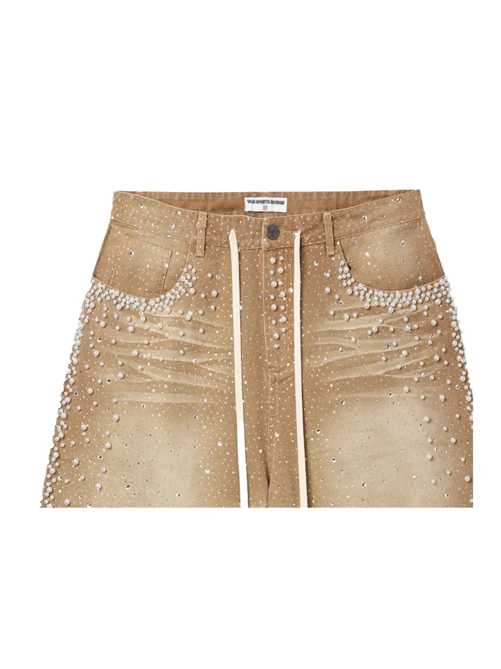 Vale jewelled-pearl denim shorts | Denim Shorts | Image 2