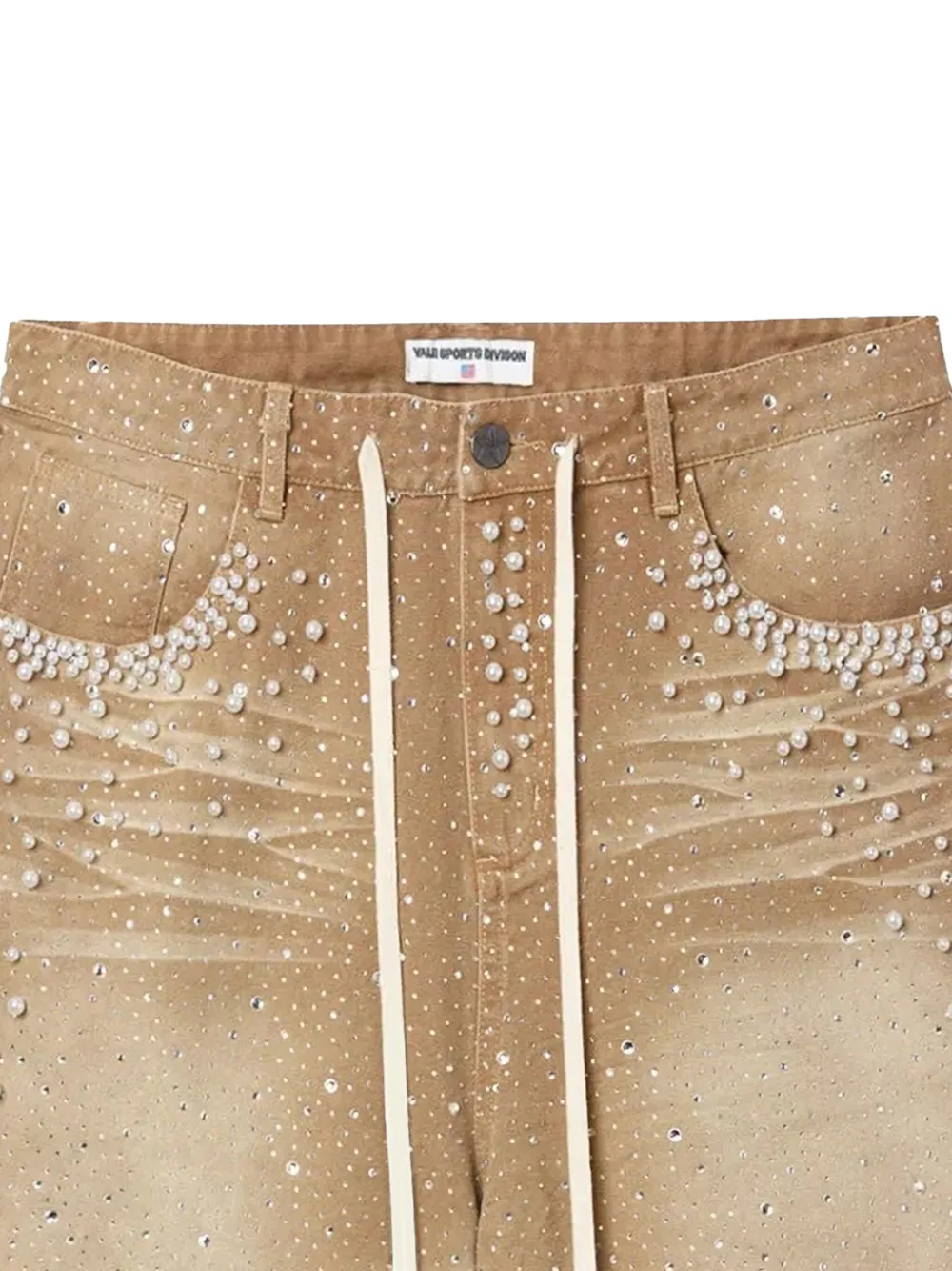 Vale jewelled-pearl denim shorts | Denim Shorts | Image 2
