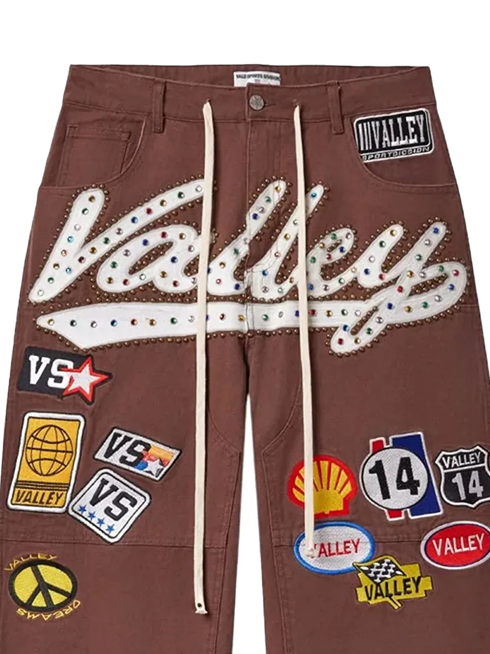 Vale jeweled patch valley carpenter trousers | Wide-Leg Jeans | Image 2