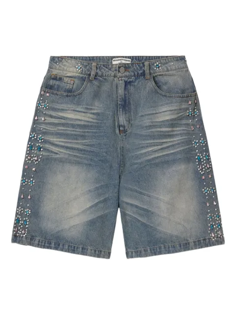 Vale embellished denim shorts