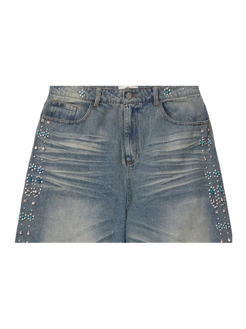 Vale embellished denim shorts | Denim Shorts | Image 2