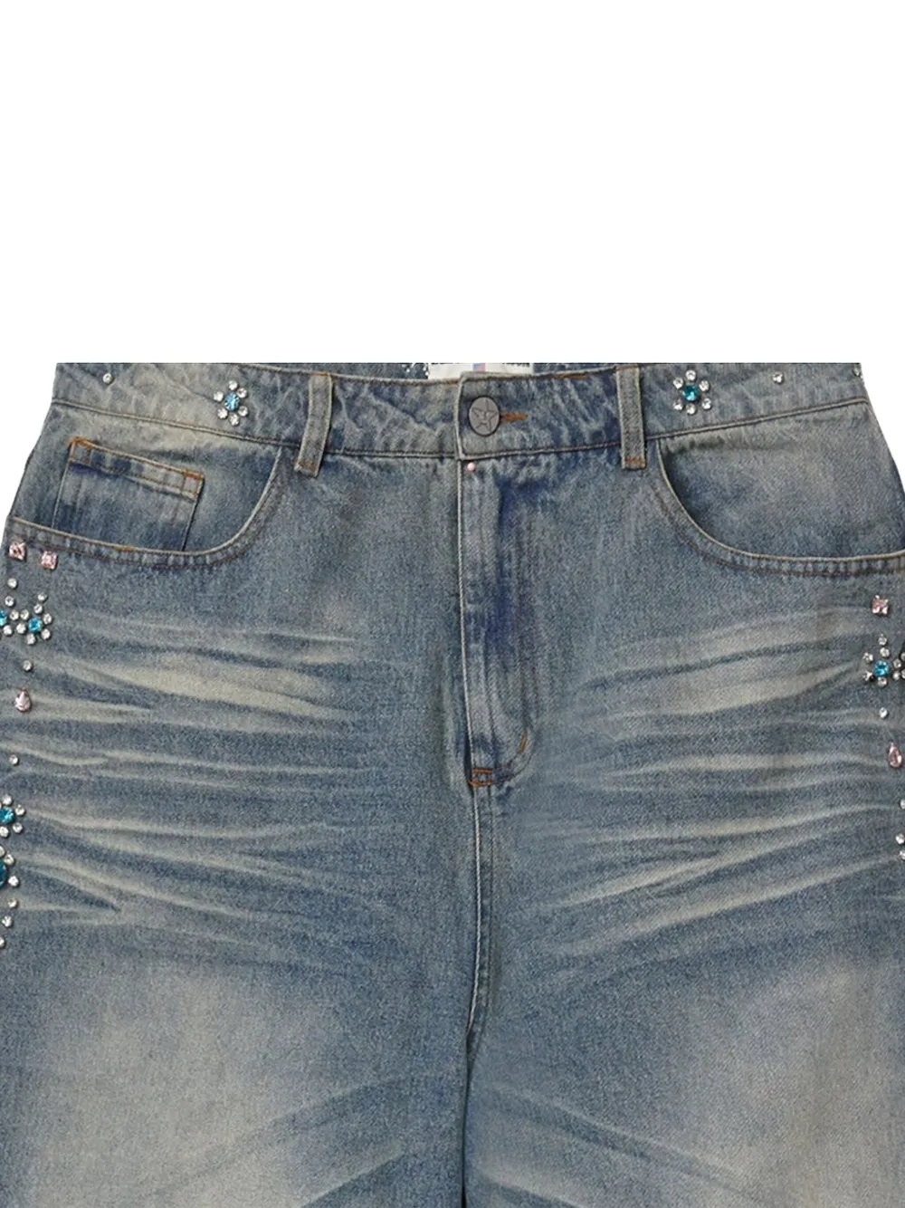 Vale embellished denim shorts | Denim Shorts | Image 2