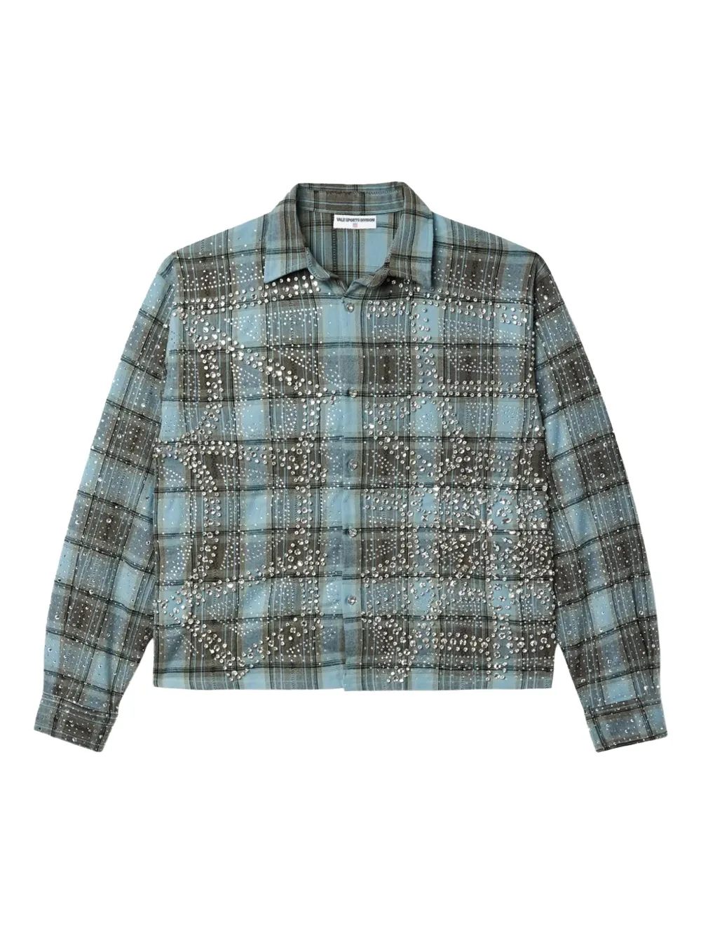 Vale jewelled flannel shirt | Blue | Image 1