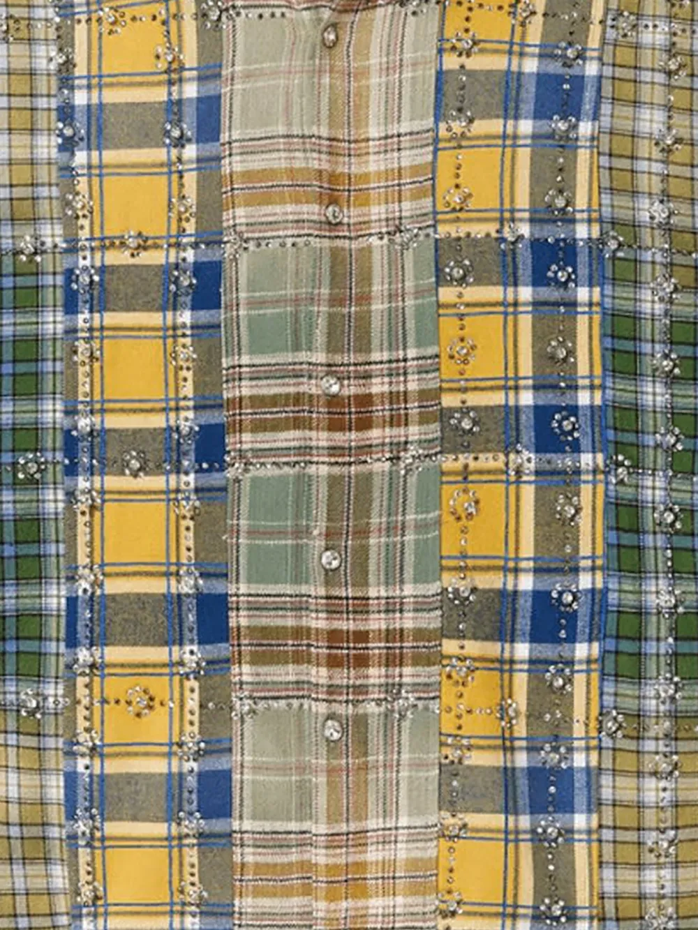 Vale Earth Day patchwork flannel shirt | Image 2