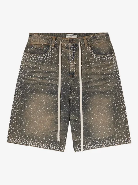 Vale shorts de mezclilla con cordones en la pretina