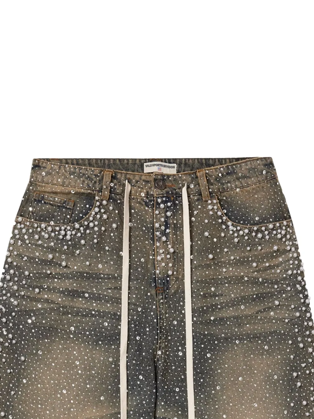 Vale drawstring fastening denim shorts | Denim Shorts | Image 2