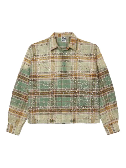 Vale jewel-embellished flannel shirt
