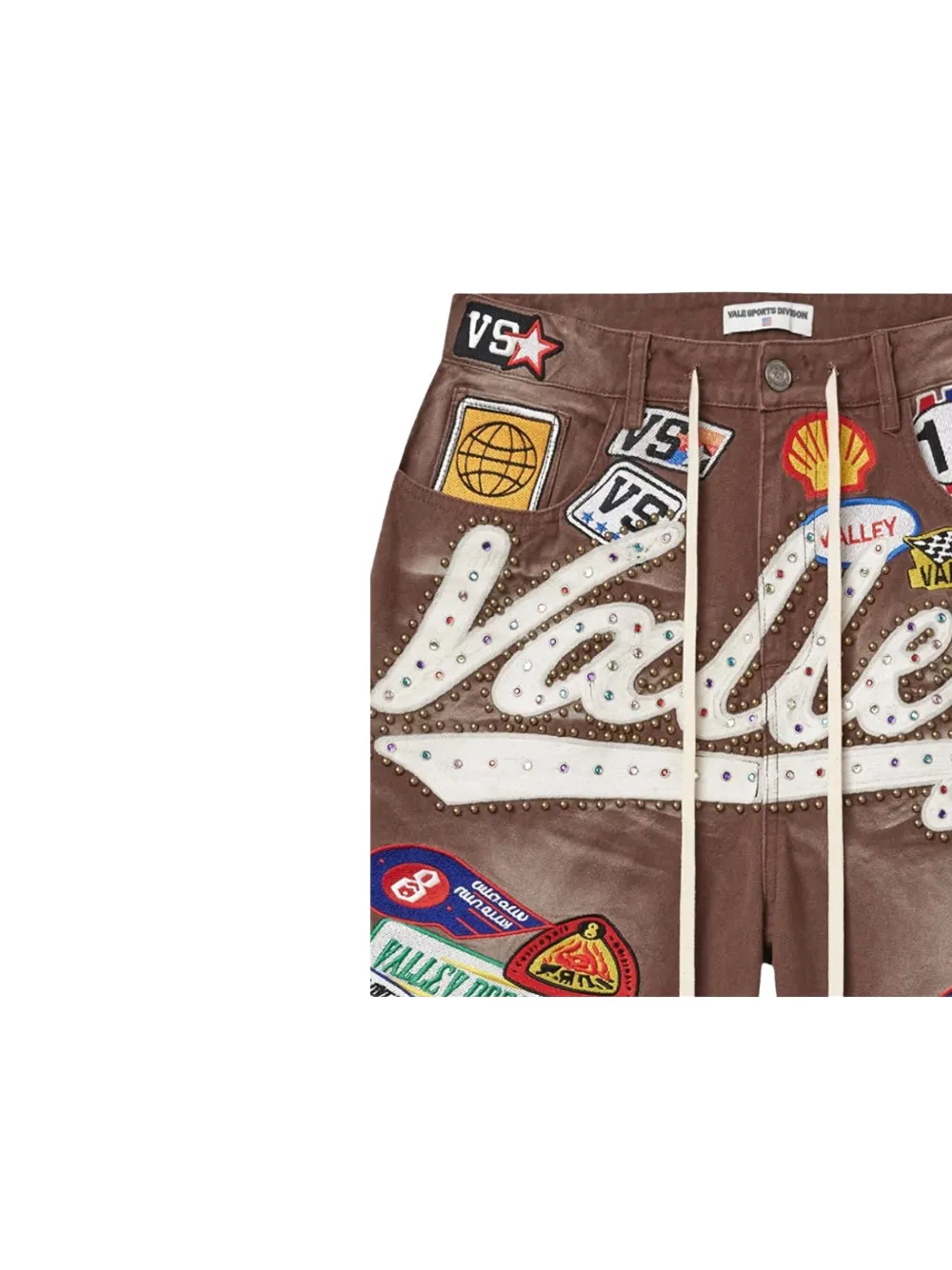 Vale patch-motif denim shorts | Denim Shorts | Image 2