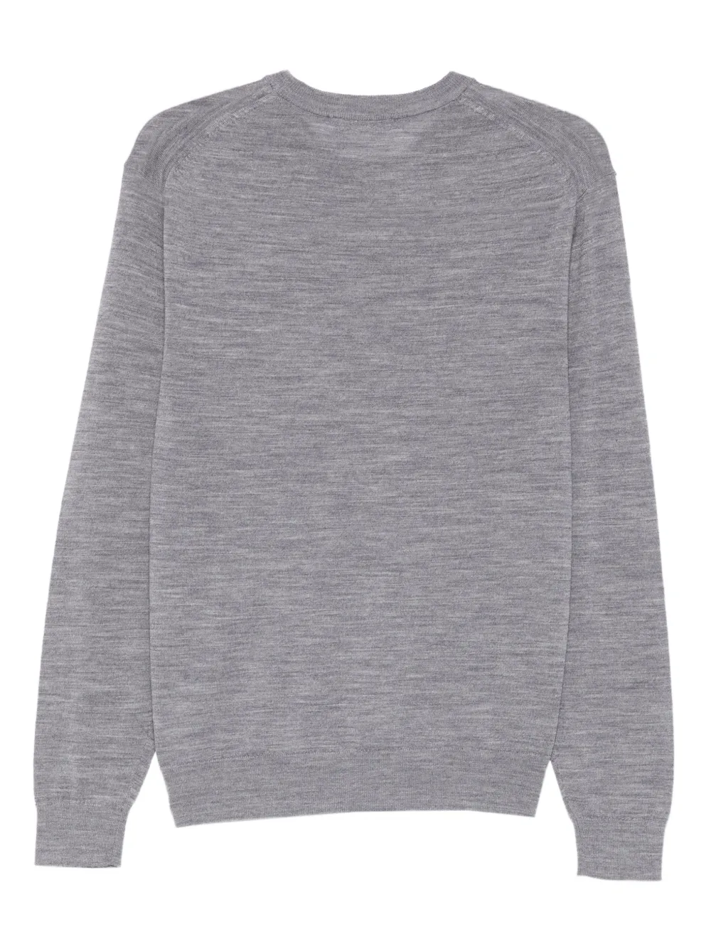 Manuel Ritz T-shirt met ronde hals en lange mouwen Grijs