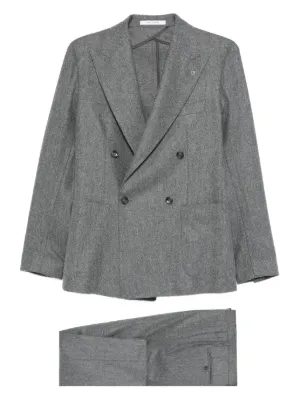 Lardini ウール スーツ | グレー | FARFETCH JP