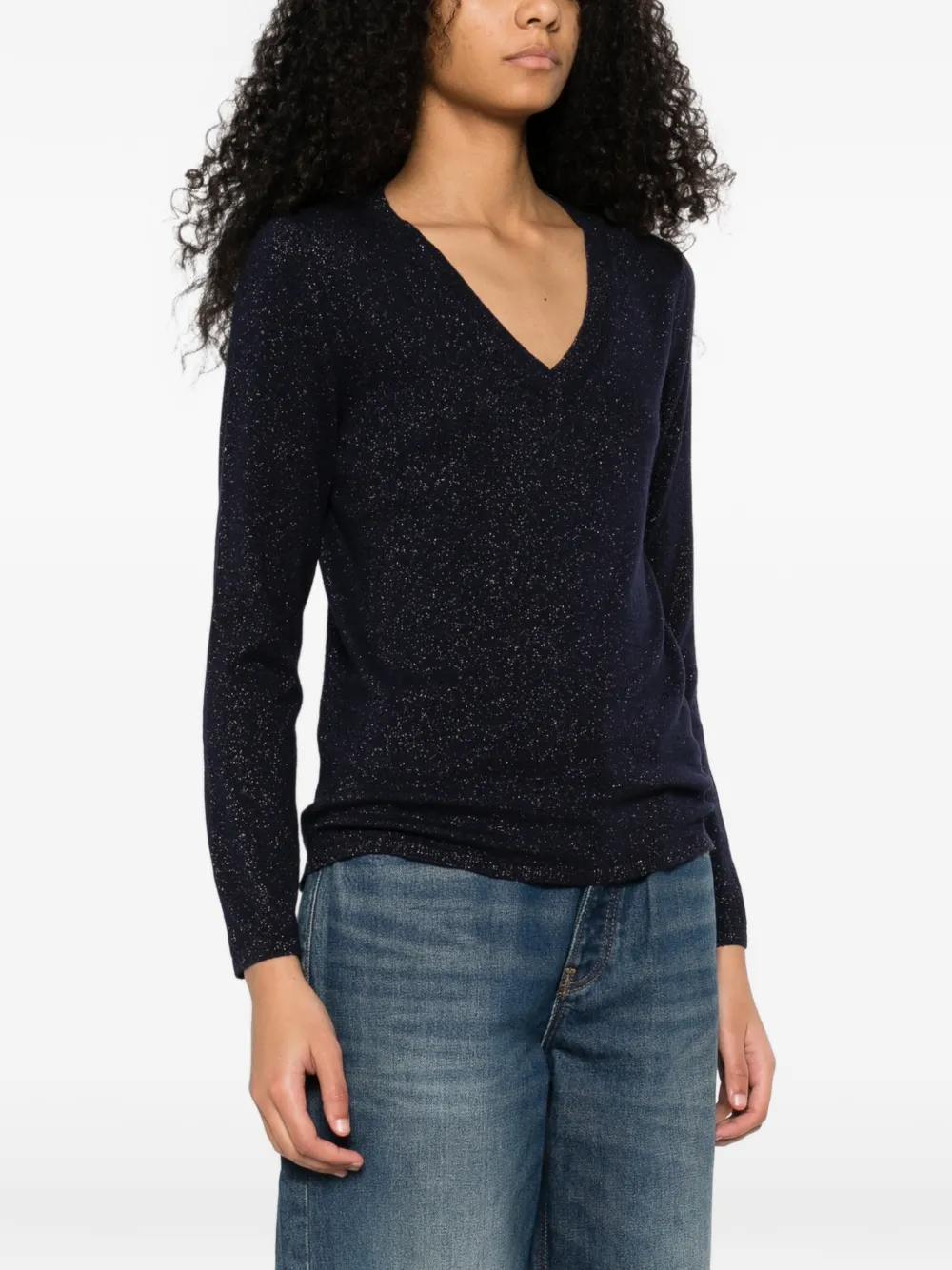  Gran Sasso V-neck Sweater - Blue 