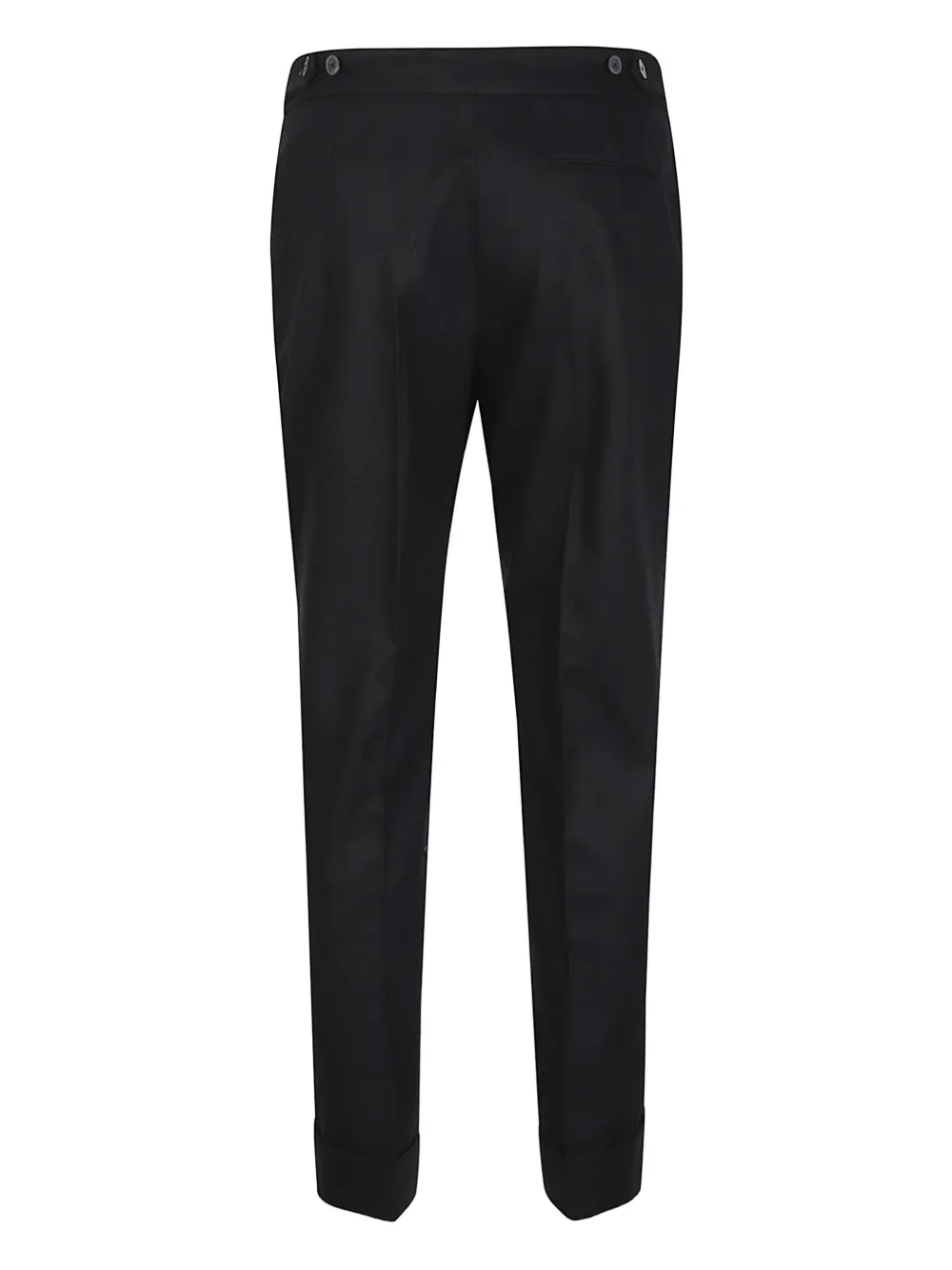 Pt Torino Cuffed Trousers In Black