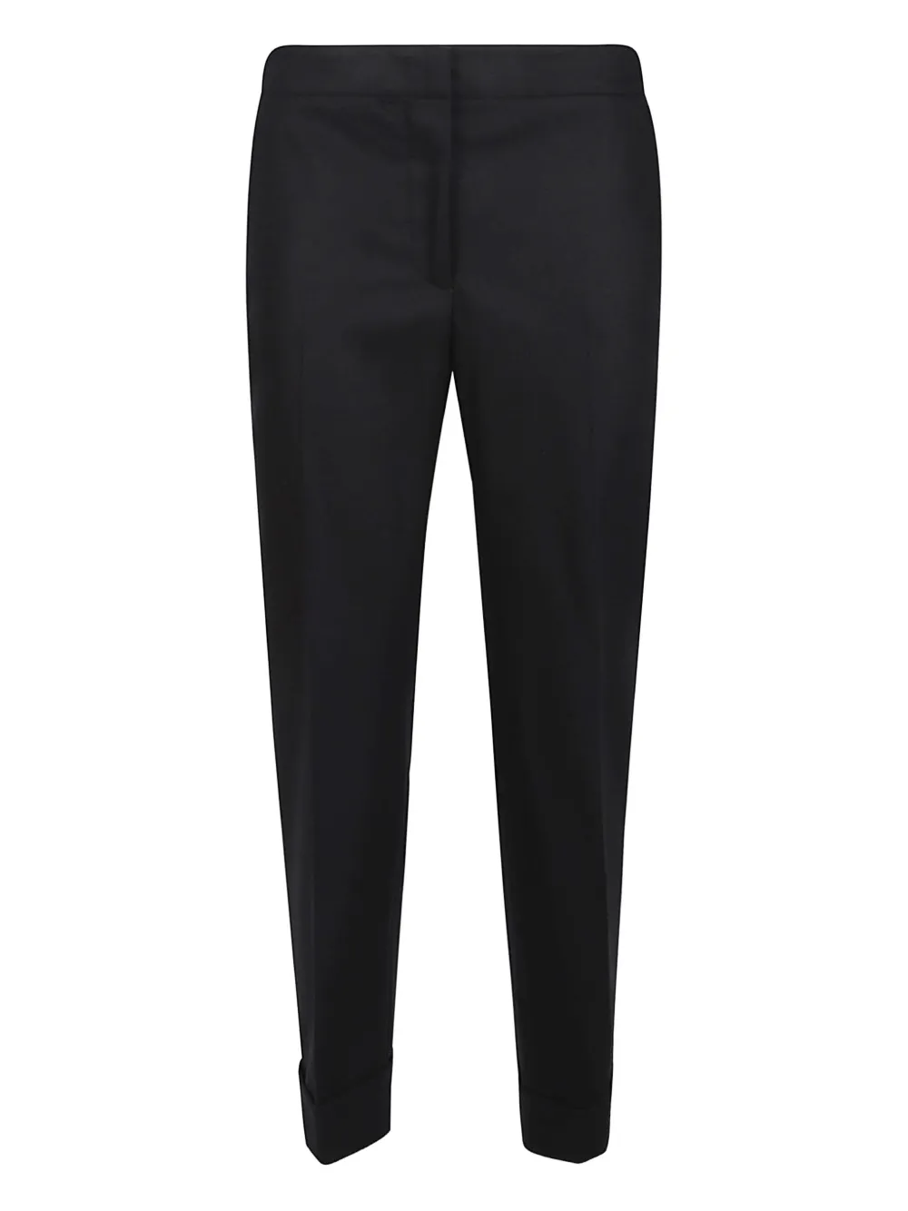 Pt Torino Cuffed Trousers In Black