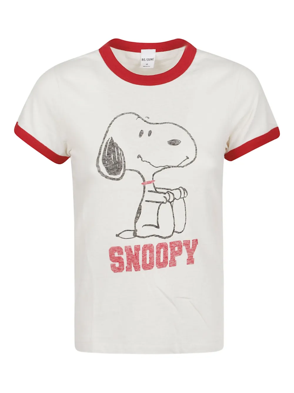 RE/DONE 60s Slim Ringer T-shirt | Neutrals | Image 1