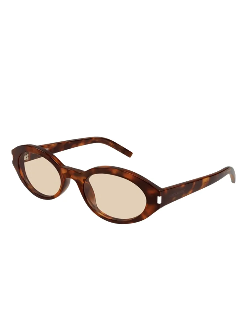 Saint Laurent Eyewear Zonnebril met ovalen montuur - Bruin