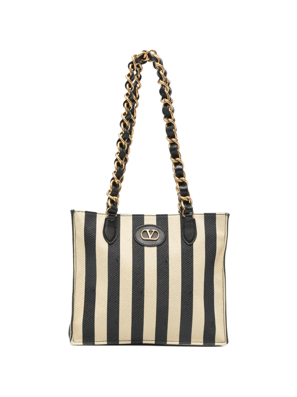 Valentino Garavani VLogo jacquard shoulder bag - Black