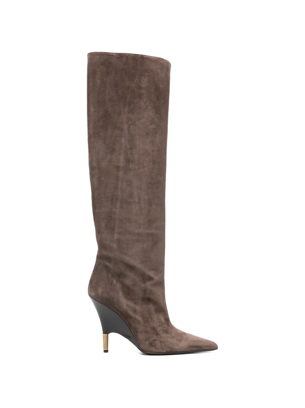 KHAITE Bella knee-high boots Bruin