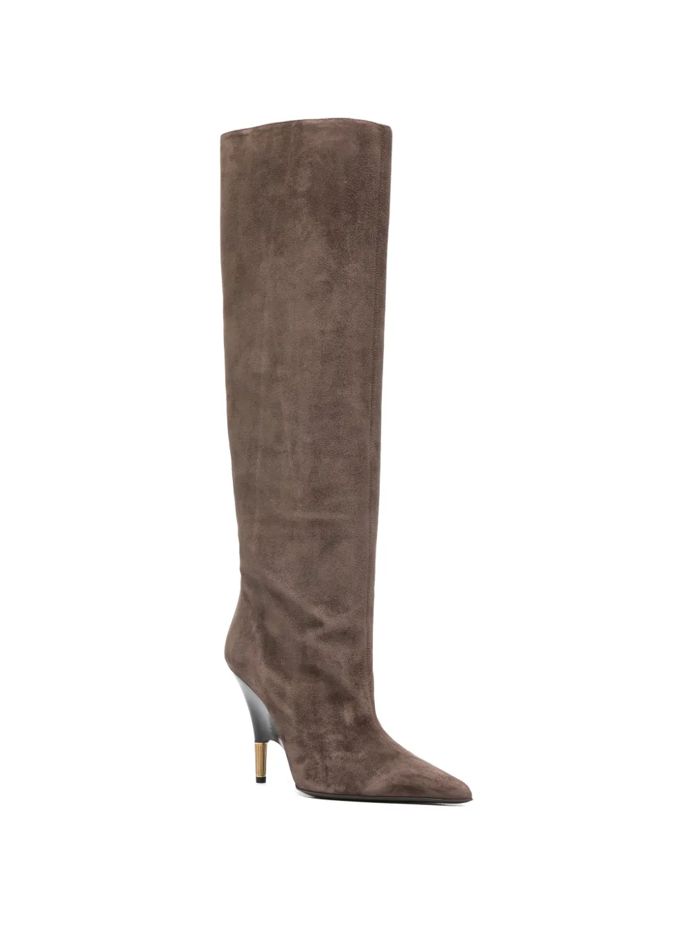 KHAITE Bella knee-high boots Bruin