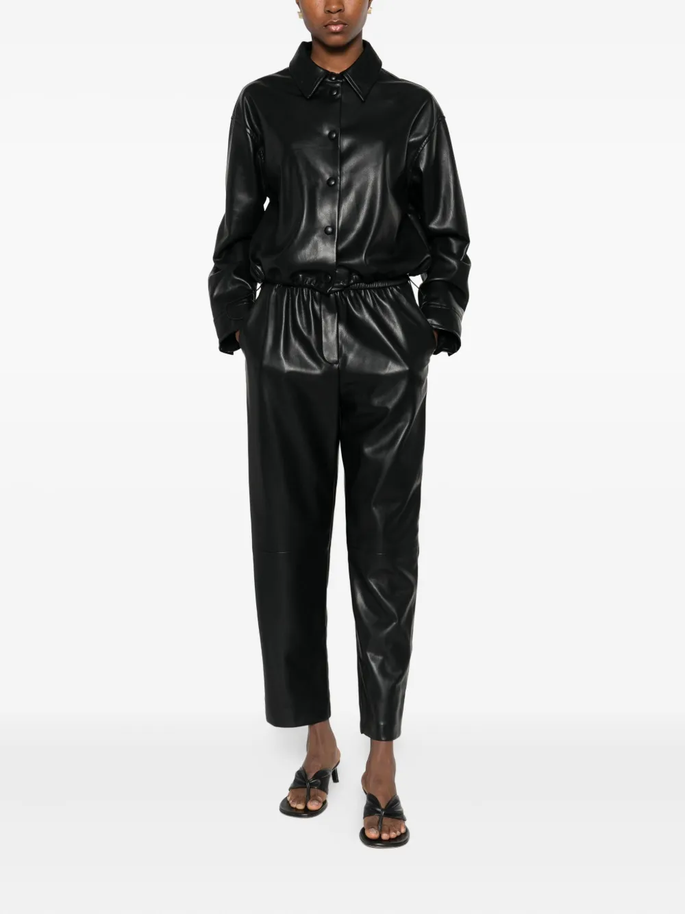Suncoo Button-up Bomber Jacket In Black