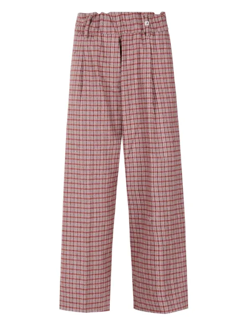 Myths checked-pattern trousers