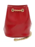 Celine Pre-Owned 2011 Leather Drawstring Chain bucket bag - Red