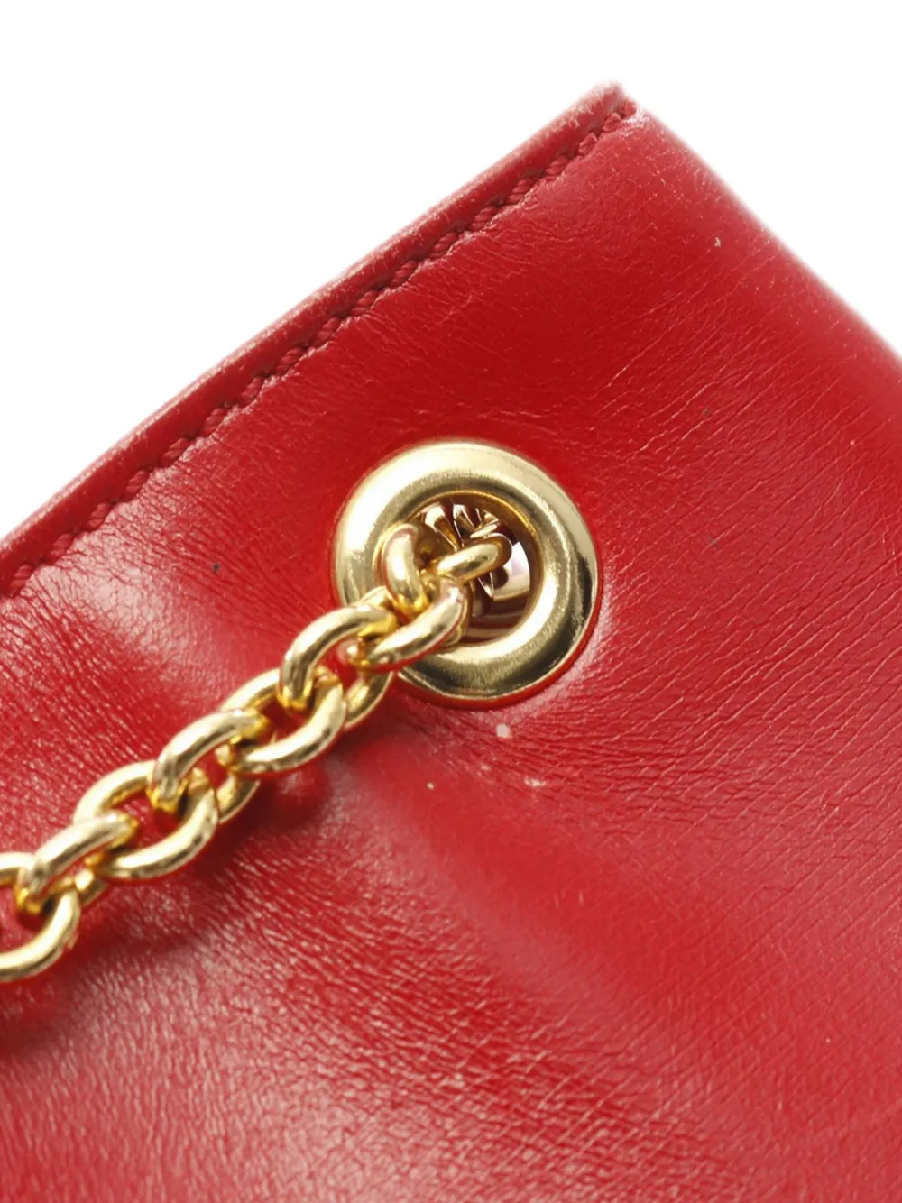 Celine Pre-Owned 2011 Leather Drawstring Chain bucket bag | Pre-Owned | Image 2