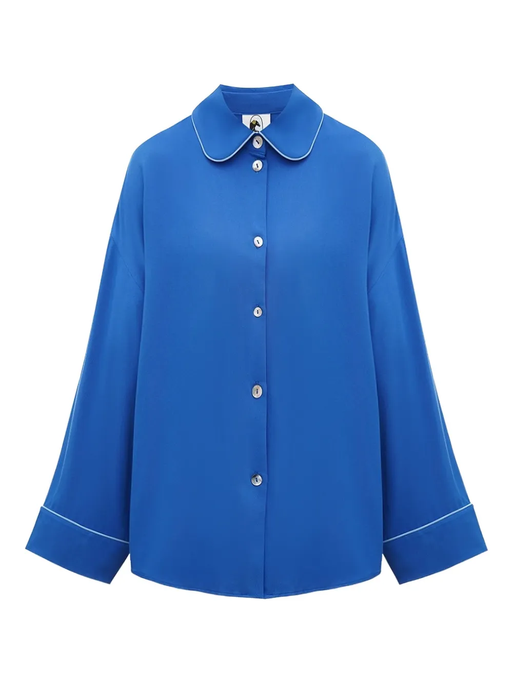 Sleeper Pastelle Oversized Shirt In Dusk Blue In Blue
