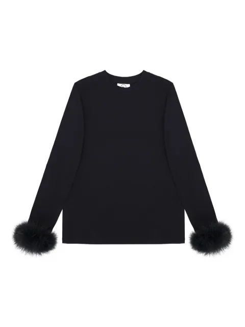 Sleeper camiseta con puños y plumas