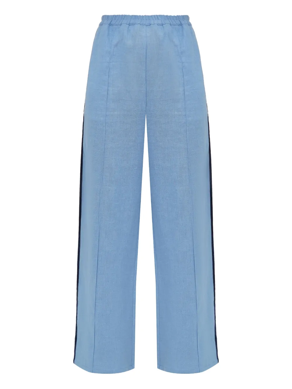 Sleeper Paros Linen Unisex Pajama Pants In Blue In Blue