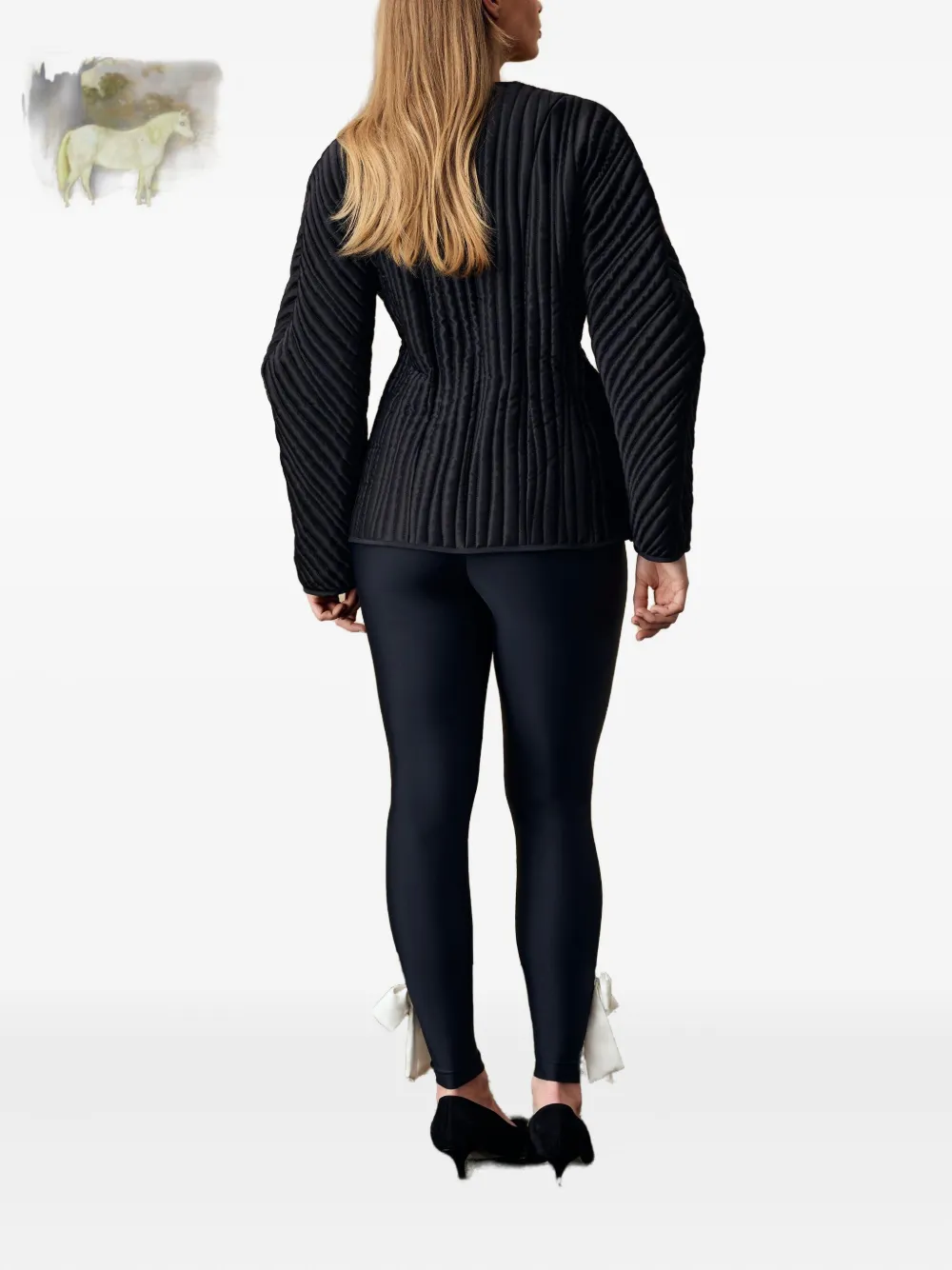 Sleeper Hebao Quilted Jacket In Black