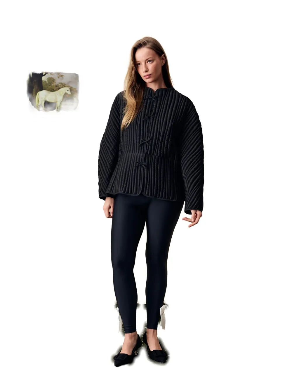 Sleeper Hebao Quilted Jacket In Black
