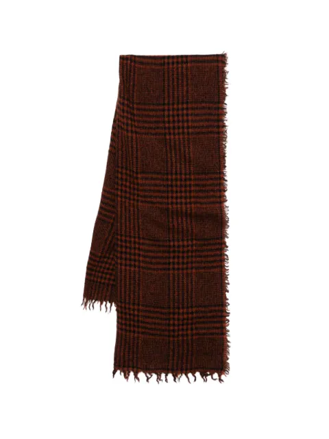 Faliero Sarti Principe checked fringed scarf