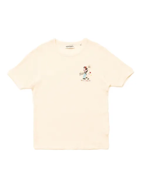 CARNE BOLLENTE embroidered Paris Nights delights T-shirt