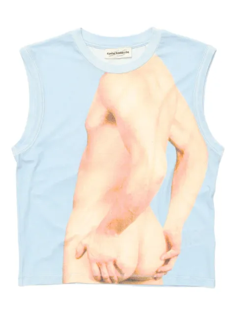 CARNE BOLLENTE touch eyes graphic tank top