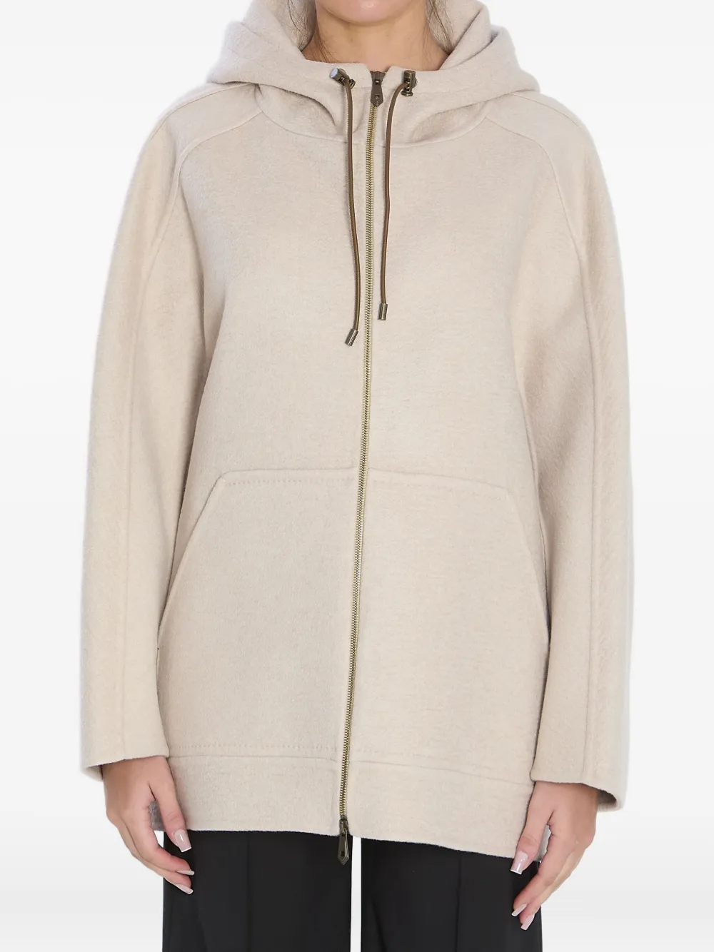 Max Mara cashmere hooded coat | Grey | Image 1