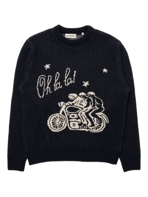 CARNE BOLLENTE Ménage à Trois Oh La La graphic sweater