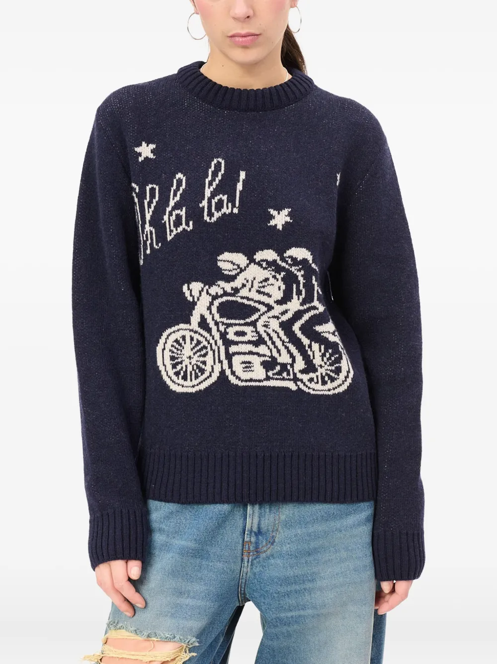 CARNE BOLLENTE Ménage à Trois Oh La La graphic sweater | Knitted Sweaters | Image 2