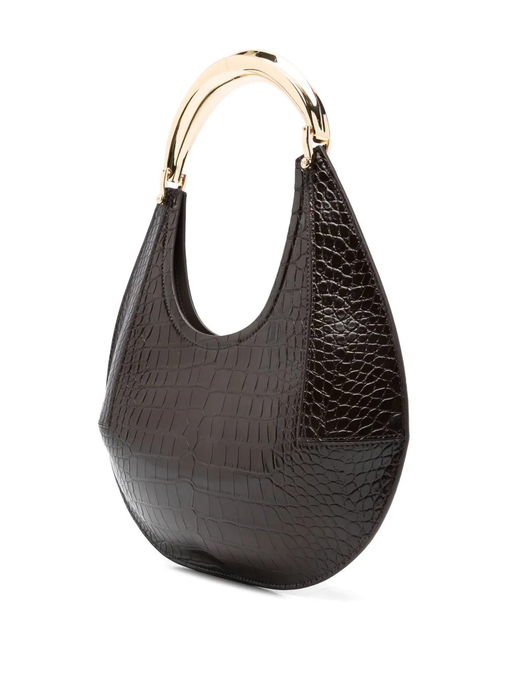 Elisabetta Franchi Crocodile-effect Tote Bag In Brown