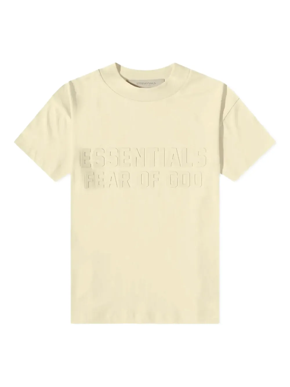 Essentials Embossed T-shirt In Yellow
