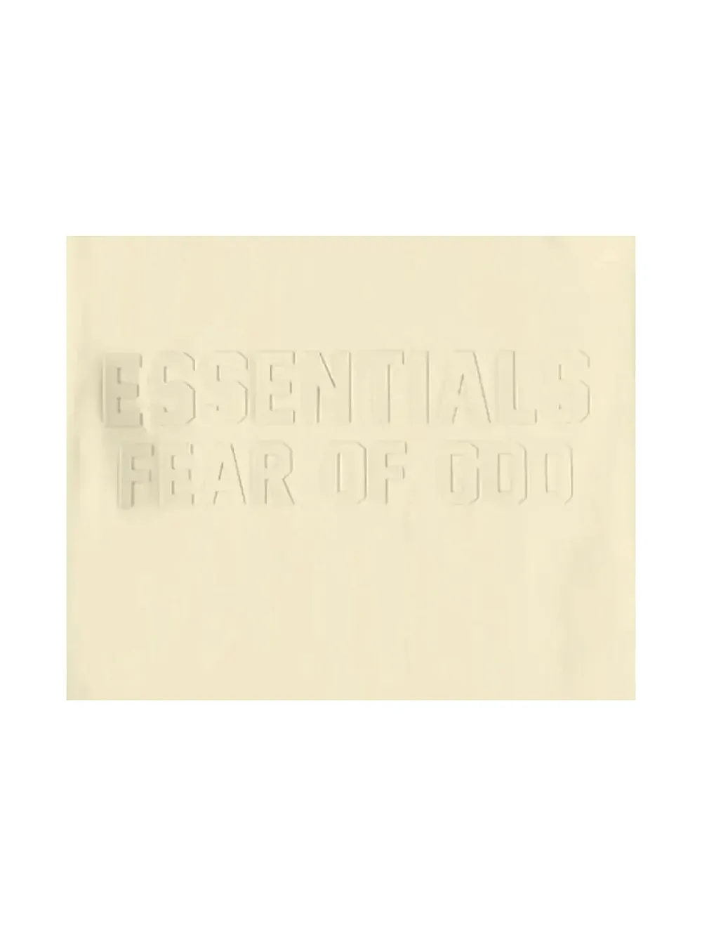 Essentials Embossed T-shirt In Yellow