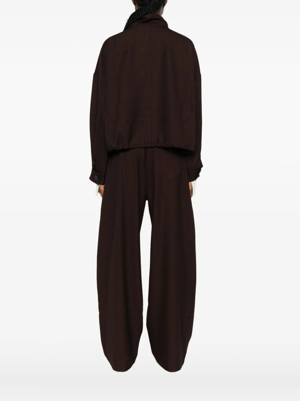 Suncoo Drawstring Jacket In Brown