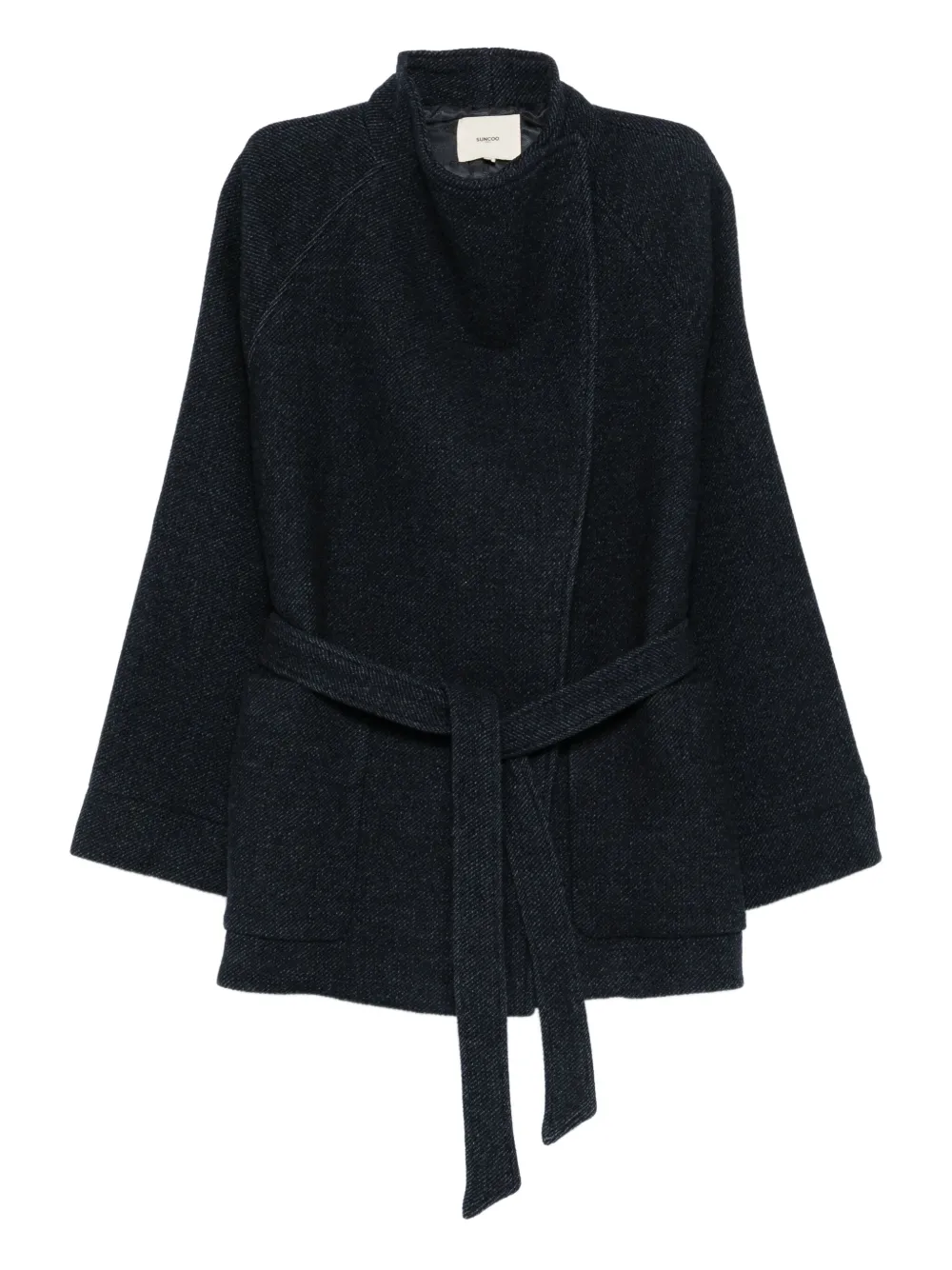 suncoo chamarra de algodón con cinturón | azul | Image 1