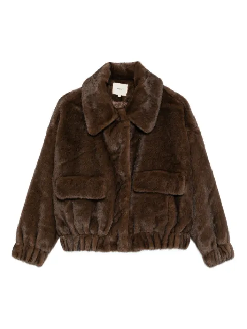suncoo faux-fur coat