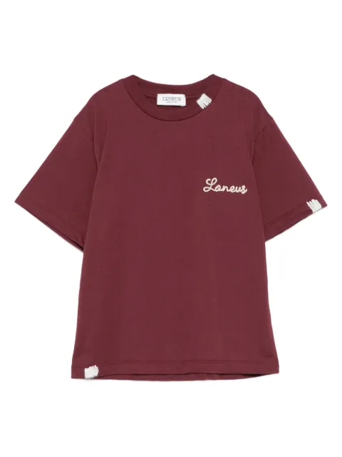 Laneus logo-embroidered T-shirt
