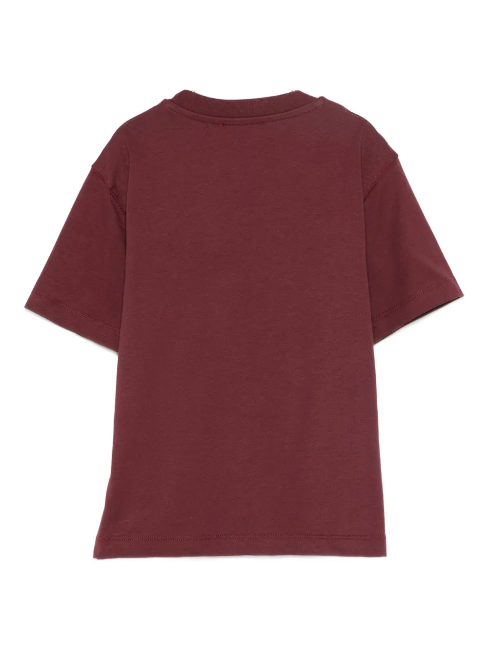 Laneus Logo-embroidered T-shirt In Red