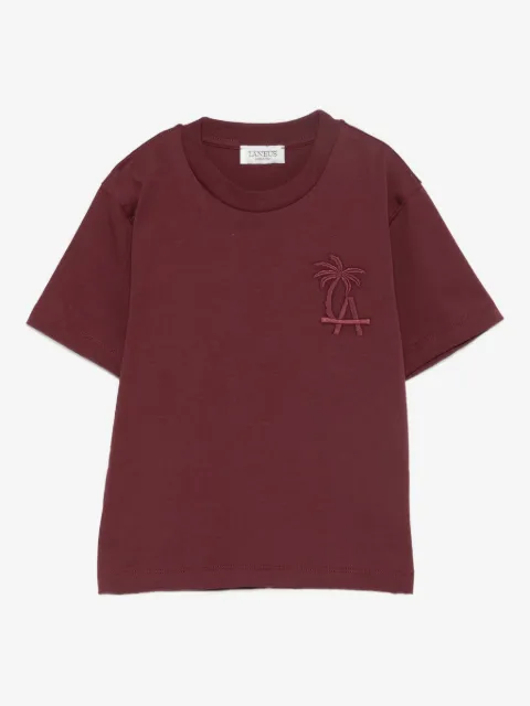 LANEUS KID logo-embroidered T-shirt