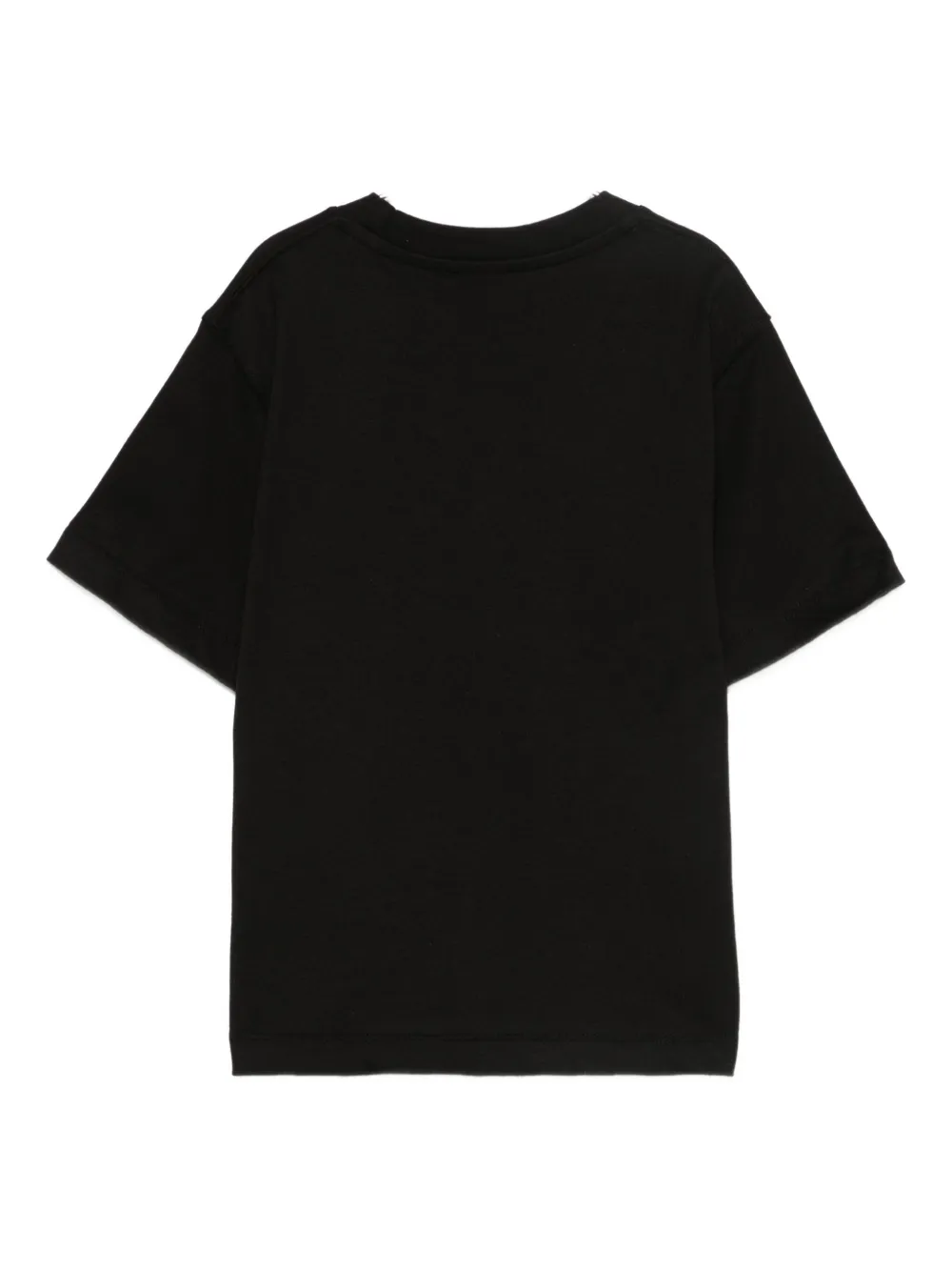 Laneus Logo-embroidered T-shirt In Black